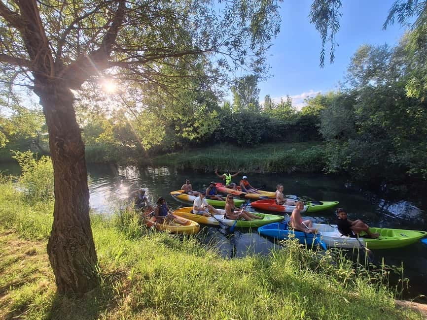 Split: Sunset Guided Kayaking Tour - Paddling through the small river