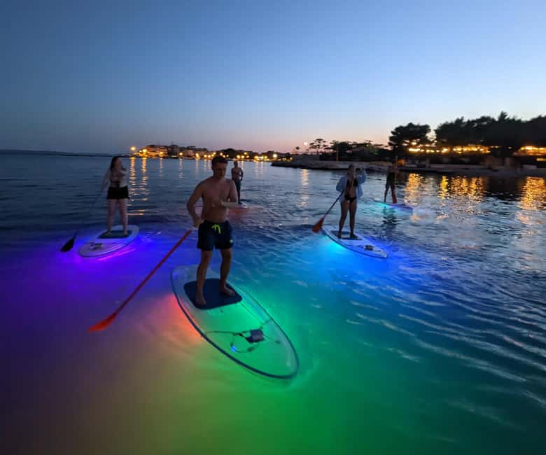 Split: Transparent SUP night Glow tour - From central Split to the Stobreč launch point