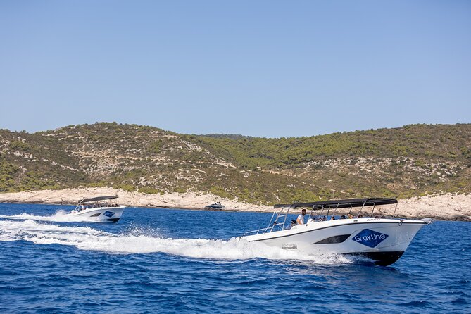 Split/Trogir: Blue Cave, Vis, and Hvar Speedboat Day Tour - Stiniva Cove and the limits of a busy route