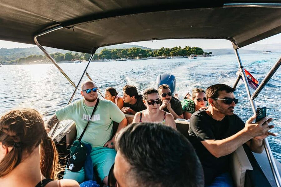 Split/Trogir: Blue lagoon and 3 islands speedboat tour - Blue Lagoon at Krknjasi Bay: swim first, scenery second