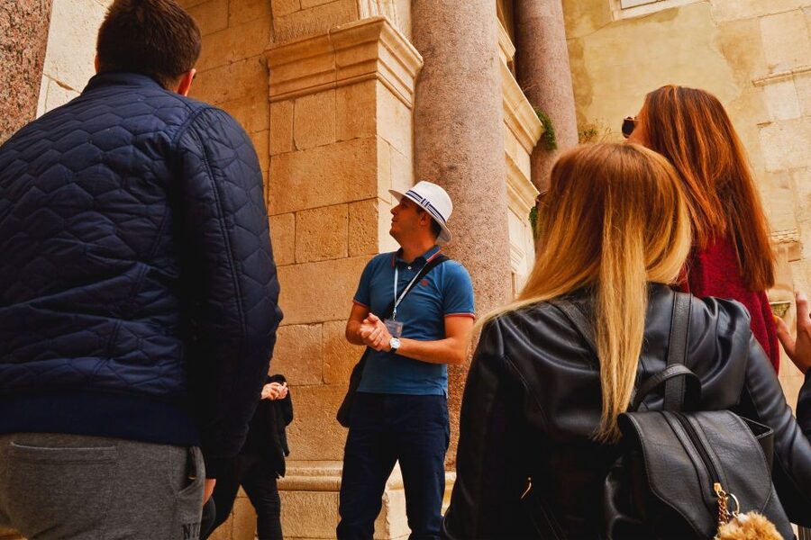 Split: Walking tour of Split with a 'Magister' of History - Peristyle, the palace’s grand central square