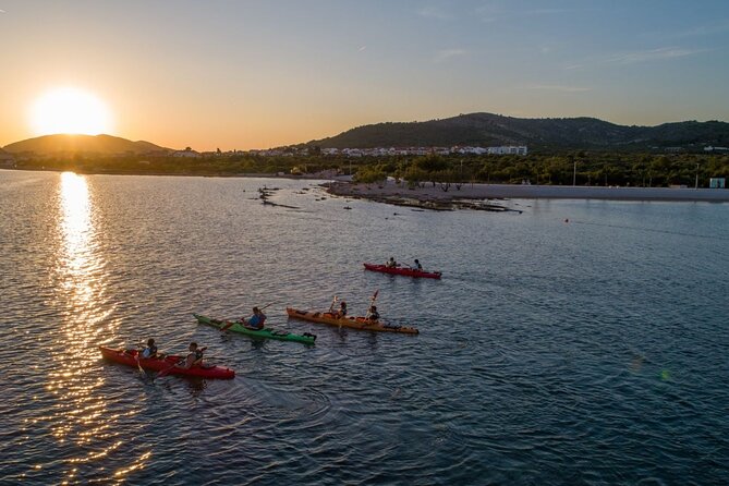 Sunset Sea Private Kayaking in Vodice - Tribunj’s stone houses from water level
