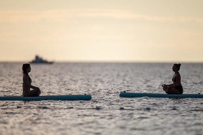 SUP Yoga in Pula: Flow on Water - About 150 meters offshore: the yoga area
