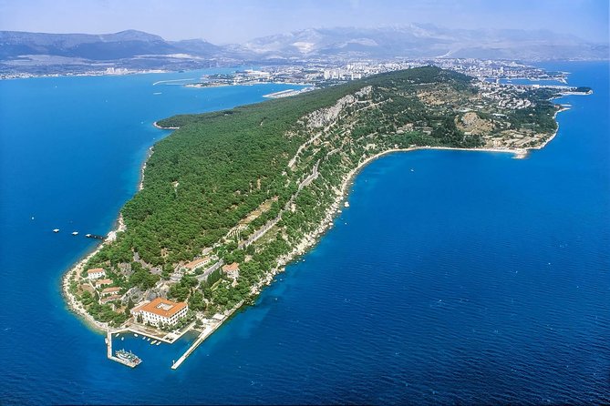 The Diocletian route - Panoramic Flight over Split - Starting above Sinj and Sinj Field