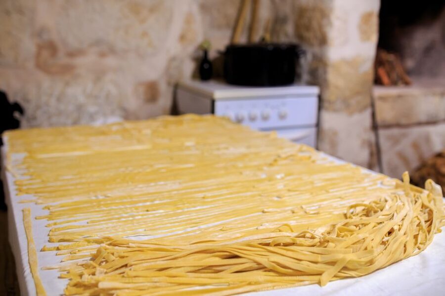 Traditional Dalmatian Cooking Class from Dubrovnik - Sitting down to a four-course feast