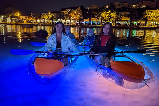 Transparent Kayak Glow Tour in Split - Returning to the coast and seeing Stobreč from the water