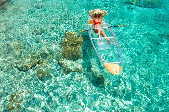 TRANSPARENT KAYAKING or SUP-ing AROUND ISLANDS - The essential details at a glance