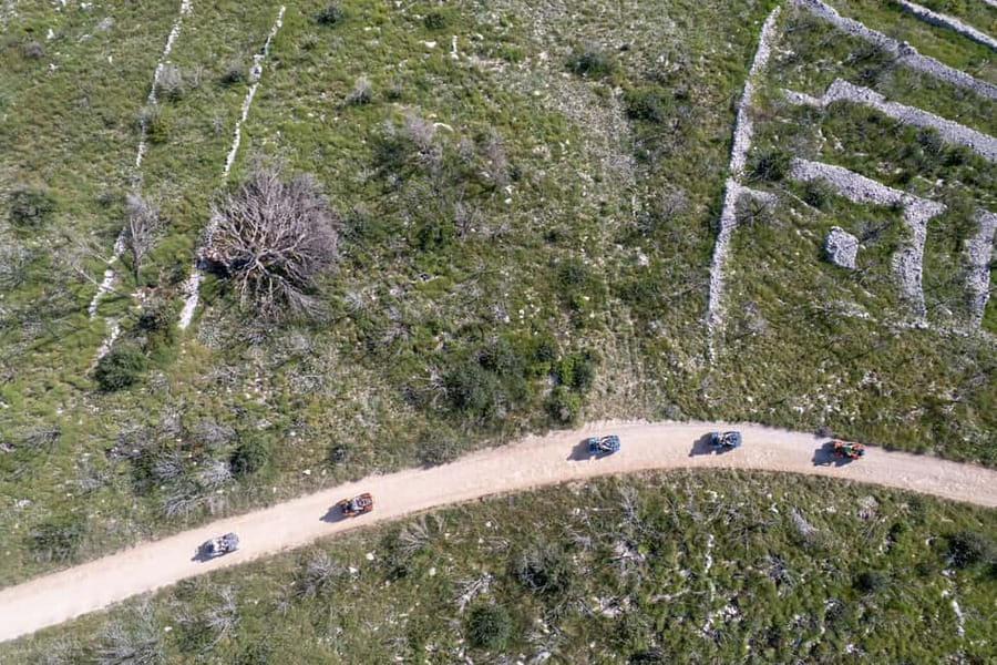 Trogir, Žedno: Čiovo Island 100% Off-Road Quad ATV Tour - The eastern viewpoint is the first big reward