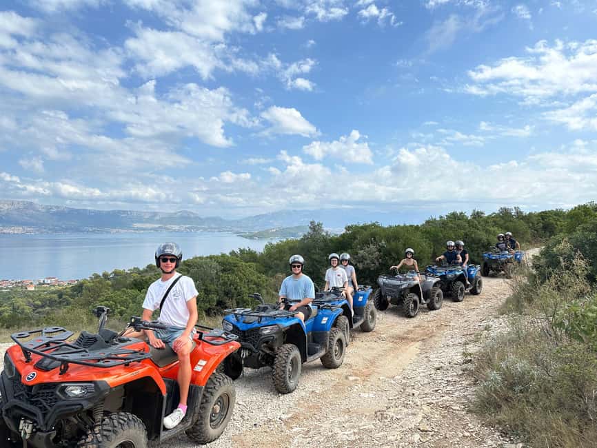 Trogir, Žedno: Čiovo Island 100% Off-Road Quad ATV Tour - The cliffside monastery gives the trip some depth