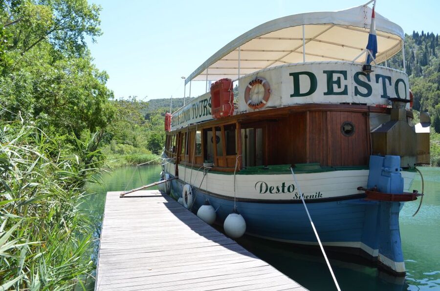 Vodice: Krka Waterfalls National Park Boat Tour - St. Anthony Channel and Šibenik’s sea entrance
