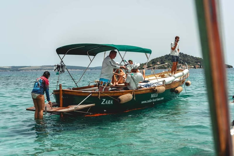 Zadar: 3 Islands Snorkeling Cruise with Prosecco - The first 30 minutes, Zadar from the water