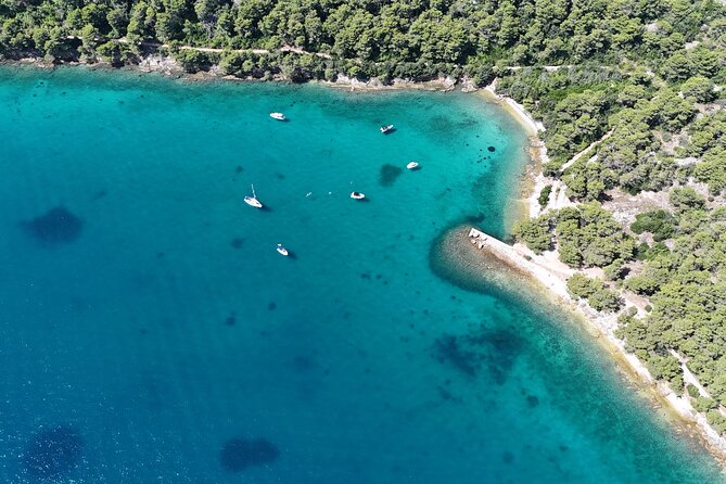 Zadar: Original Island-Hopping Speedboat Tour - Preko: beach time, cafés, and Galevac Island