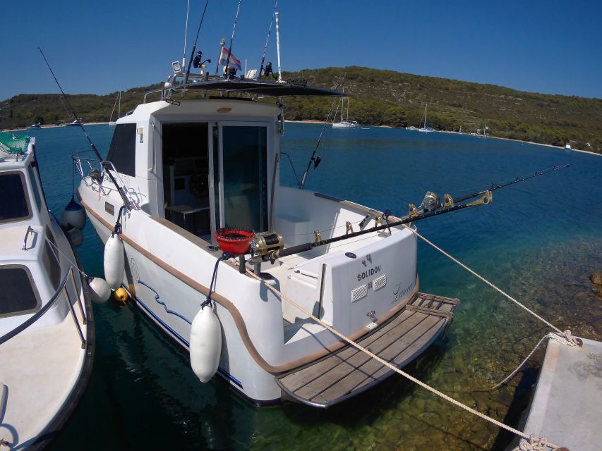 Zadar: Sunset Fishing Half-Day Guided Boat Trip - Fishing around Ugljan Island