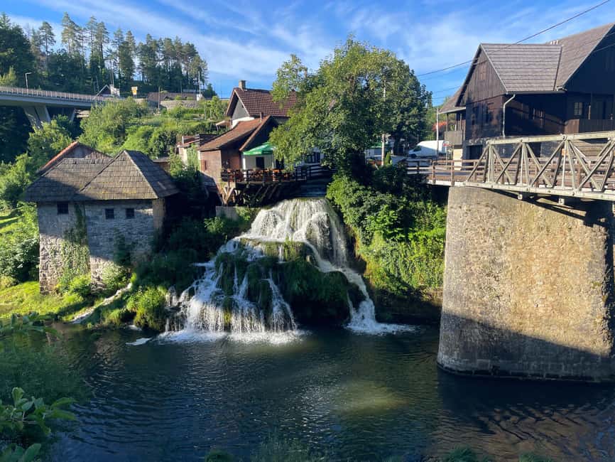 Zagreb: Rastoke & Plitvice Lakes Guided Tour with Ticket - Leaving Zagreb for Rastoke’s small waterfalls