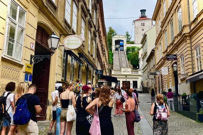 Zagreb Small Group Guided Walking Tour with WW2 Tunnels - The funicular and Lotrščak Tower
