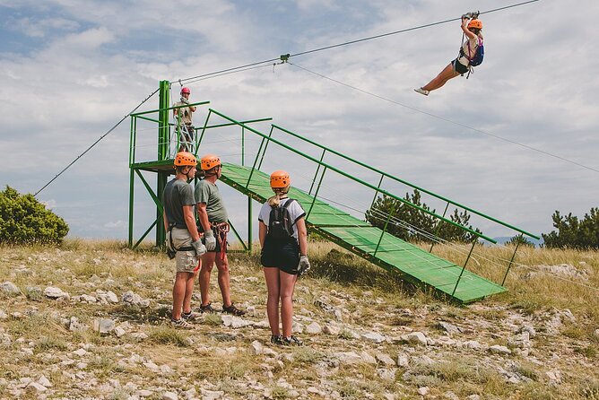 Zipline Experience Krk - Starting Near the Glagolitic Alley Monument