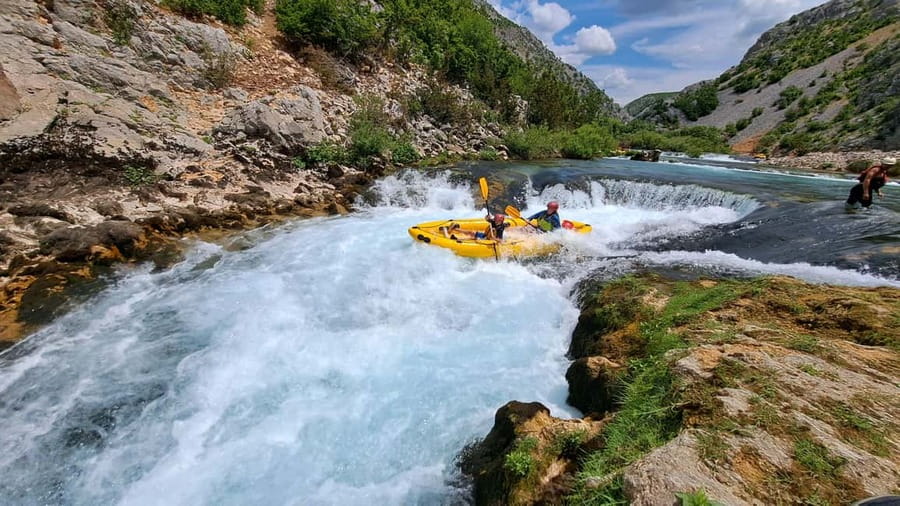 Zrmanja River: Half-Day Guided Kayaking Tour Near Zadar - Waterfalls, walking, and the three-meter drop